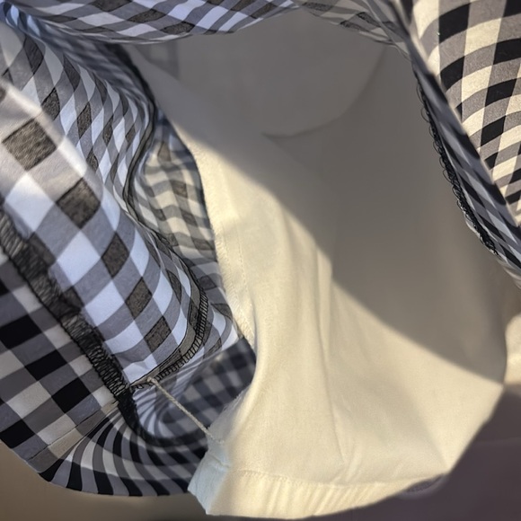 Talbots Black and White Checkered Sleeveless Dress size 12 - Picture 7 of 9